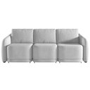 Ver imagem 6 de Sofá Cama para Sala de Estar 3 Lugares 276cm Montserrat K01 Veludo Cinza - Lyam Decor