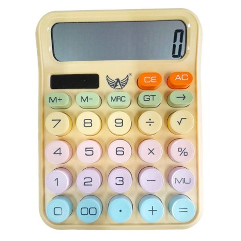 Calculadora 12 Dígitos Amarela As - 2815 - Altomex