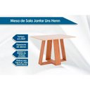 Ver imagem 4 de Conjunto: Mesa de Cozinha Lins C/ Tampo Madeirado 120x80cm e 4 Cadeiras Vita Nature/off White -