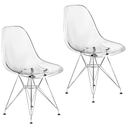 Ver imagem 1 de Kit 2 Cadeiras Eames Cristal Transparente