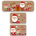 Ver imagem 1 de Kit de 3 Tapetes para Cozinha Natalinos Noel e Duende Antiderrapante