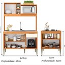 Ver imagem 3 de Cozinha Compacta 123cm com Balcão Cooktop Elegance