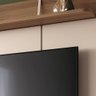 Painel para Tv 70 Pol Bancada Suspensa Orgânica Cheri B01 Off White Castanho - Lyam Decor - 4