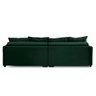 Sofá Cama Retrátil e Reclinável 2,50m com Molas Carol Veludo Verde Adonai Estofados - 7