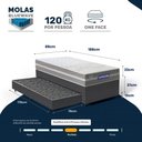 Ver imagem 3 de Cama Box com Colchão Gazin de Molas Ensacadas One Face Air Up + Auxiliar de Espuma Solteiro 88cm