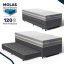 Ver imagem 2 de Cama Box com Colchão Gazin de Molas Ensacadas One Face Air Up + Auxiliar de Espuma Solteiro 88cm