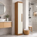 Ver imagem 1 de Guarda-roupa Modulado Cecília 1 Porta Cinamomo/off White - Pnr Móveis