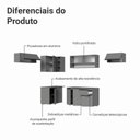 Ver imagem 4 de Armário de Cozinha Completa de Canto Suspenso 405cm Nice Madesa 03 Cinza
