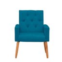 Ver imagem 4 de Poltrona para Sala Reforçada Confortável Íris Suede turquesa ADS DECOR Poltrona Cadeira Sala Quarto
