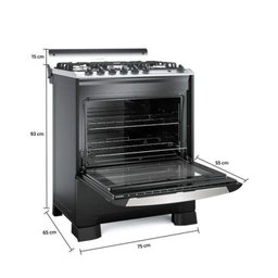 Fogão 5 Bocas Decorato G3 Gourmet Mueller Bivolt Preto - 4