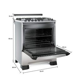 Fogão 5 Bocas Decorato G3 Gourmet Mueller Bivolt Inox - 4