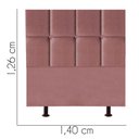 Ver imagem 3 de Cabeceira para Cama Box Casal 1,40 Cm Poliana:rose