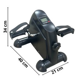 Mini Bicicleta Ergométrica Portátil com Monitor Digital Fisioterapia Braços e Pernas Importway Iwmbe - 2