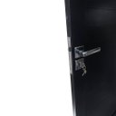 Ver imagem 3 de Porta Lambril de Alumínio Preto Com Maçaneta Premium Linha Roma:Esquerda/ 210 x 90