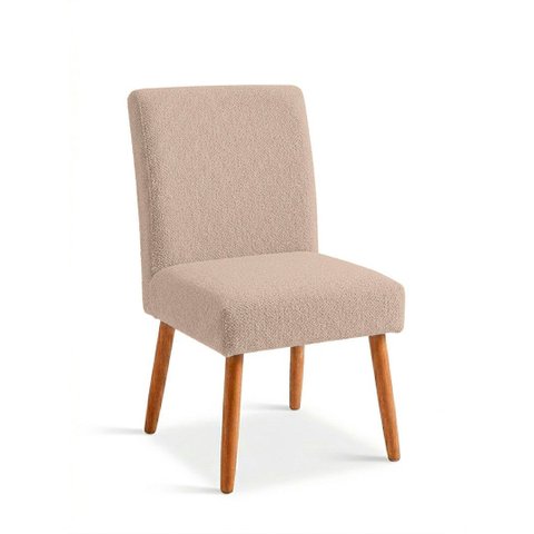 Cadeira de Jantar Moderna e Minimalista Maya Bouclé