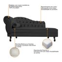 Ver imagem 6 de Kit Diva Recamier Juliana 185cm Lado Direito e 01 Poltrona Classic Linho Cinza Escuro - Amarena