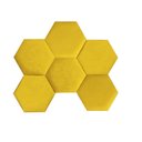Ver imagem 6 de Cabeceira Painel Modulado Colmeia Blogueirinha Estofada 90Cm Solteiro Suede Amarelo