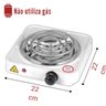 Fogão Elétrico 1 Boca Portátil Espiral 1000w Fogareiro 110v - 3