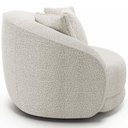 Ver imagem 7 de Kit 02 Poltronas Decorativa para Sala de Estar Base Giratória Witta M03 Bouclê Branco - Lyam Decor