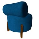 Ver imagem 4 de Kit 2 Poltronas Decorativa Mônaco Couro Azul Marinho