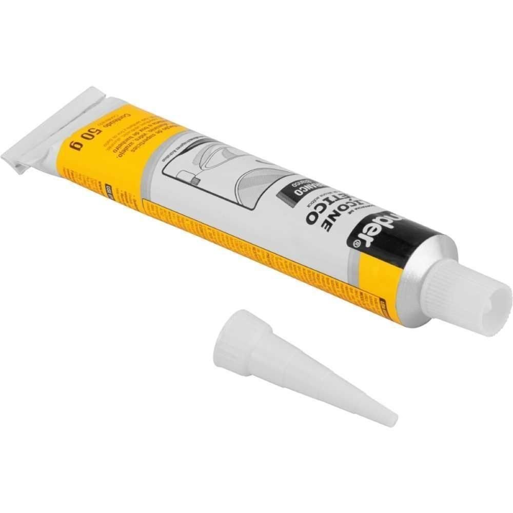Borracha Silicone Branco 50g Acético Blister Vonder - 4