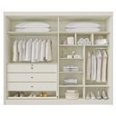 Ver imagem 3 de Guarda-Roupa 4 Portas Odessa 1,69 m Off White – Móveis Europa