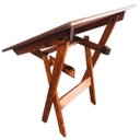 Ver imagem 2 de Mesa Dobrável 70x70 Cm em Madeira Maciça - Imbuia
