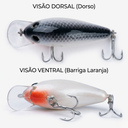 Ver imagem 2 de Isca Big Little 80 Ocl Crank Bait 24g 8cm Prateada - Meia Água, Original!