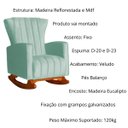 Ver imagem 4 de Kit Poltrona Balanço Melinda e Puff Jade Veludo