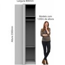 Ver imagem 7 de Guarda Roupa de Canto Reto 1 Porta Elegance Bege/Angelin