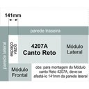 Ver imagem 6 de Guarda Roupa de Canto Reto 1 Porta Elegance 