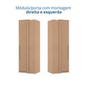 Ver imagem 4 de Guarda Roupa de Canto Reto 1 Porta Elegance Bege/Angelin