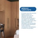 Ver imagem 6 de Guarda Roupa de Canto Reto 1 Porta Elegance Bege/Angelin