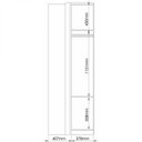 Ver imagem 5 de Guarda Roupa de Canto Reto 1 Porta Elegance 