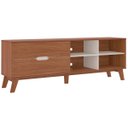 Ver imagem 3 de Rack Verona Aparador Bancada para Tv 75 Cedro / Off White