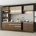 Ver imagem 1 de Cozinha Completa Vicenza Armário Balcão Rustic Crema Madesa