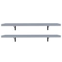 Ver imagem 6 de Kit 2 Prateleiras Suspensas para Cozinha Madesa 80 Cm com Mão Francesa - Cinza