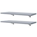 Ver imagem 7 de Kit 2 Prateleiras Suspensas para Cozinha Madesa 80 Cm com Mão Francesa - Cinza