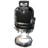 Cadeira Barbeiro Poltrona Salão Cabeleireiro Vintage Encosto Reclinável Base Cromada e Amortecedor - 5
