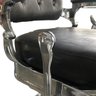 Cadeira Barbeiro Poltrona Salão Cabeleireiro Vintage Encosto Reclinável Base Cromada e Amortecedor - 3