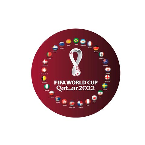 Kit Capa Sousplat Copa Bandeira e Taça - 12 Peças