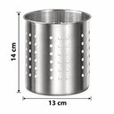 Ver imagem 5 de Kit 2 Escorredores de Talheres Inox Perfurado Porta Talheres Cozinha