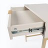 Escrivaninha Square 1 Gaveta Nude Estilo Clean para Home Office - 3