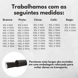 Persiana Horizontal Pvc 25mm Block Luxo 100larg X 220alt Preta - Quarto/sala/ Escritório/cozinha/lav - 9 Persiana Horizontal Pvc 25mm Block Luxo 100larg X 220alt Preta - Quarto/sala/ Escritório/cozinha/lav - 9