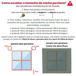 Persiana Horizontal Pvc 25mm Block Luxo 100larg X 220alt Preta - Quarto/sala/ Escritório/cozinha/lav - 10 Persiana Horizontal Pvc 25mm Block Luxo 100larg X 220alt Preta - Quarto/sala/ Escritório/cozinha/lav - 10