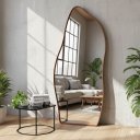 Ver imagem 3 de Espelho Orgânico Flame Corpo Inteiro Moldura Metal 200x100cm:cobre