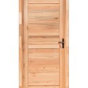 Ver imagem 1 de Kit Porta Pronta Maciça de Eucalipto 214CMX87CM Comercial Clean Abertura Esquerda
