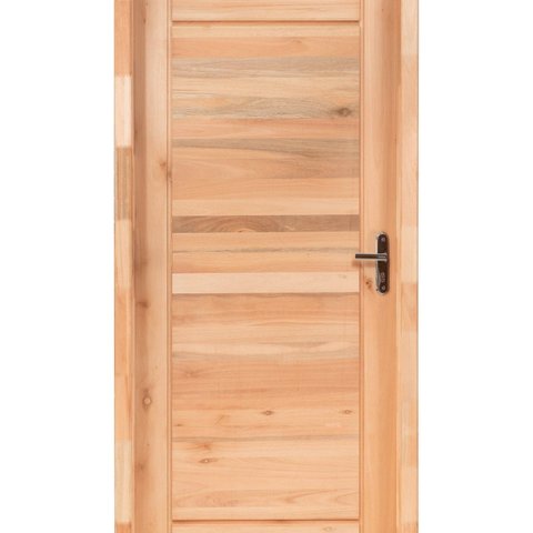 Kit Porta Pronta Maciça de Eucalipto 214CMX87CM Comercial Clean Abertura Esquerda