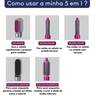 Escova Secadora de Cabelo Pente Modelador 5 em 1 - 2