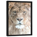 Ver imagem 3 de Quadro Decorativo Leão Artístico Vitral